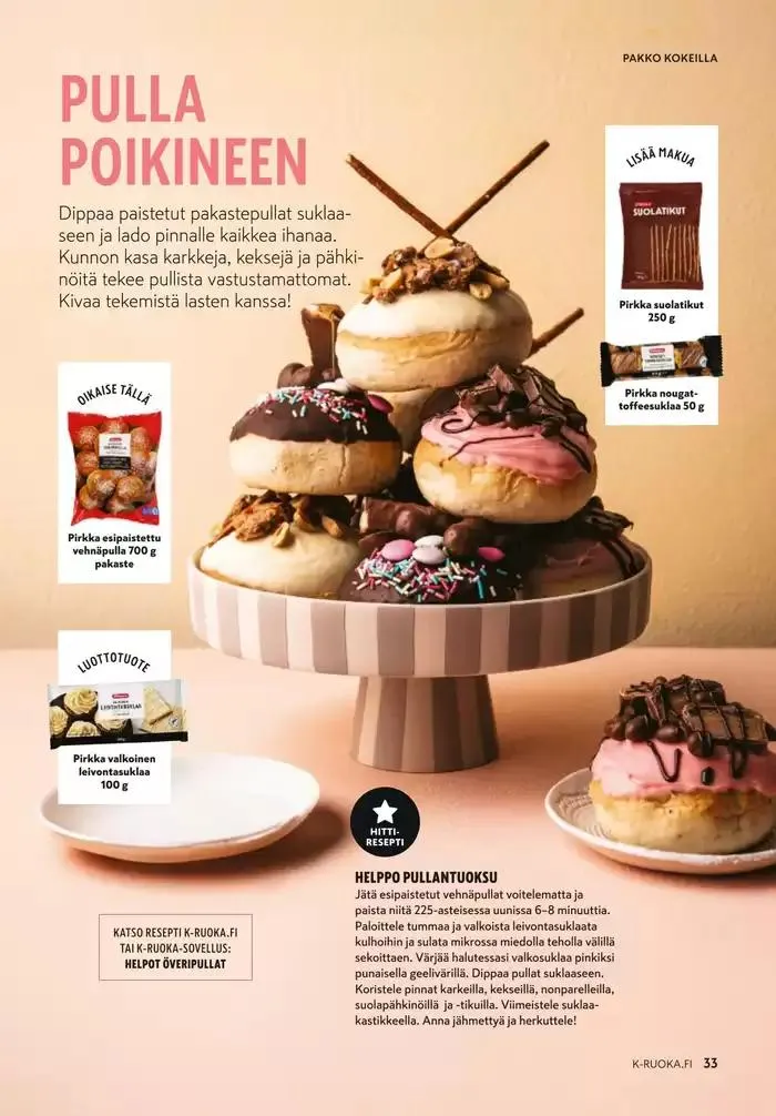 K-Ruoka 1/2025 voimassa alkaen 5. helmikuuta - 19. helmikuuta 2025 - Tarjouslehti sivu 33