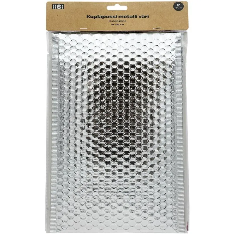 Kuplapussi Iisi 2 kpl 19 x 28 cm metalli