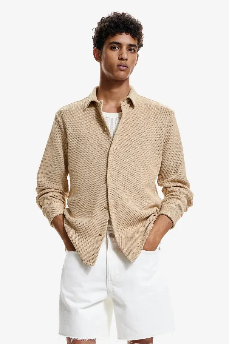 Reikäneulepaita Regular Fit