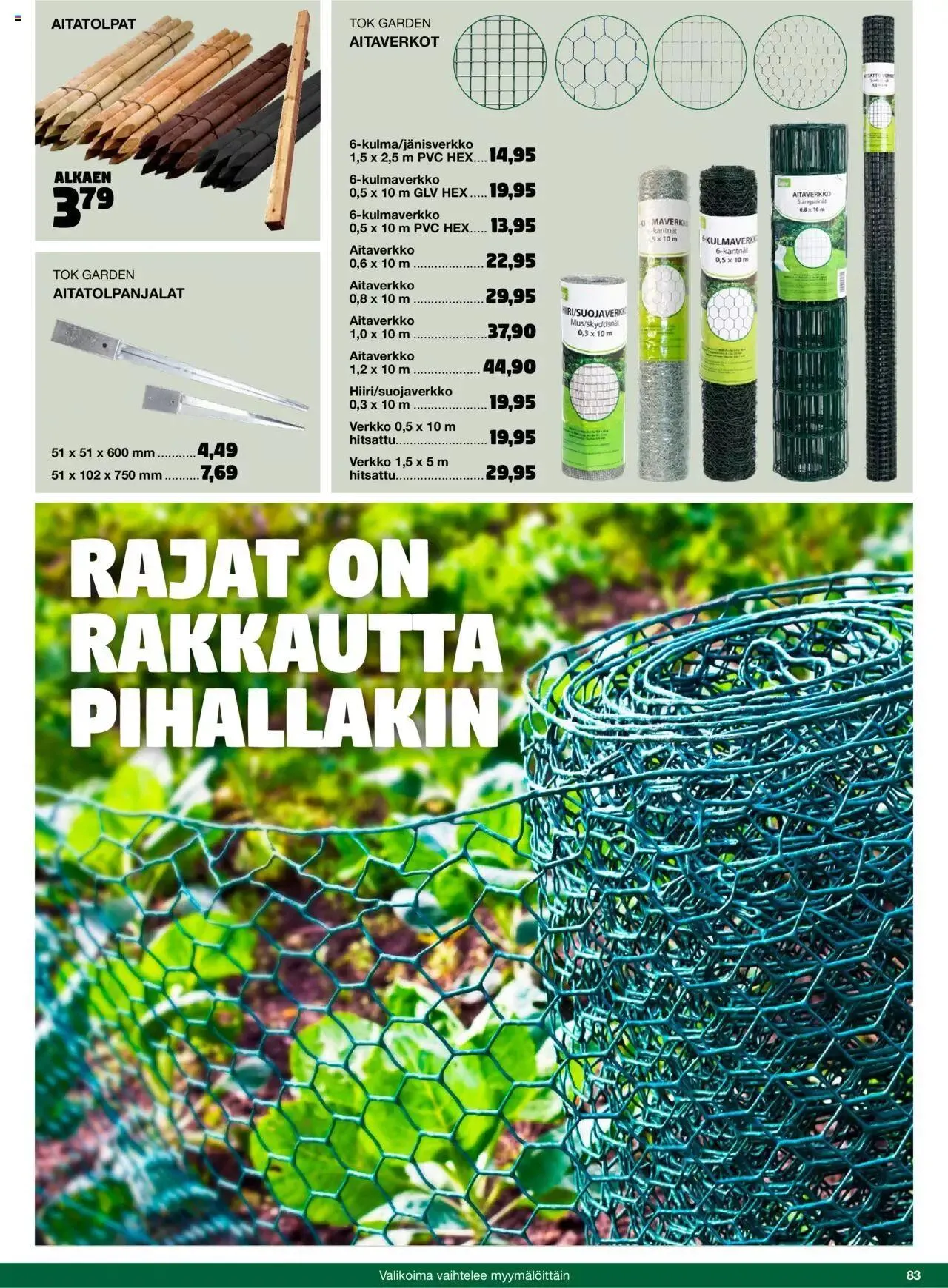 Tokmanni - Kesä 2023 voimassa alkaen 17. huhtikuuta - 31. joulukuuta 2023 - Tarjouslehti sivu 83