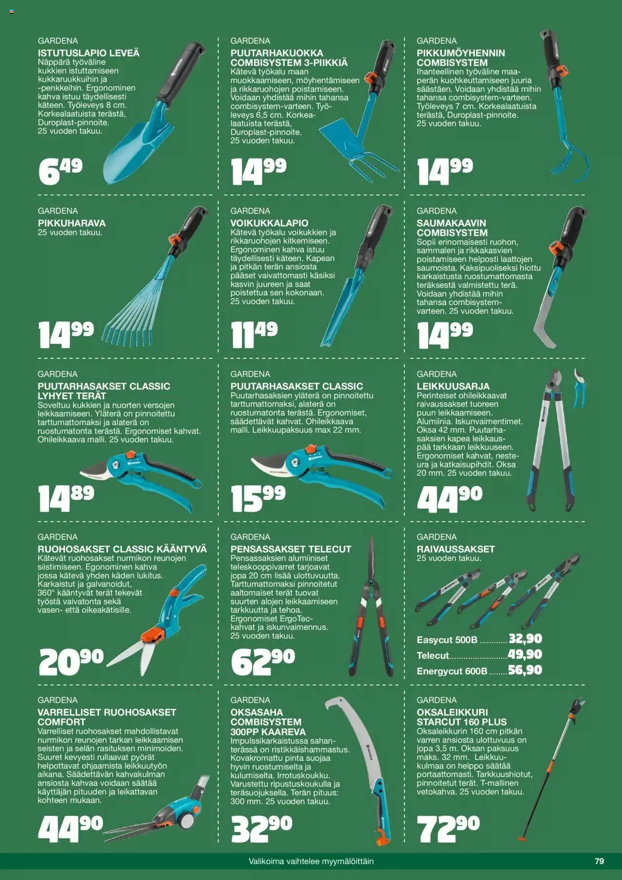 Tokmanni - Kesä 2023 voimassa alkaen 17. huhtikuuta - 31. joulukuuta 2023 - Tarjouslehti sivu 79