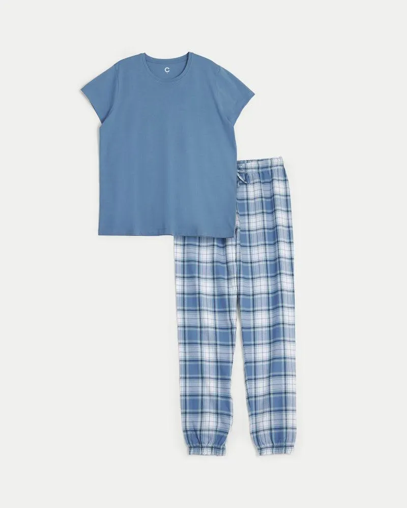 Todelt pysj i flanell