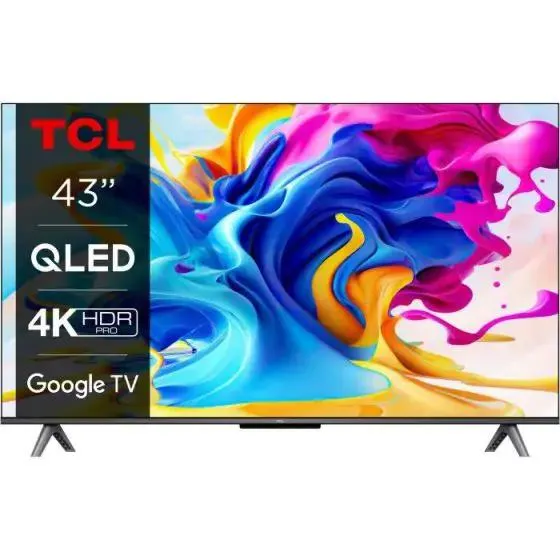 Tcl TV QLED 43" 4K 43C645 Google TV