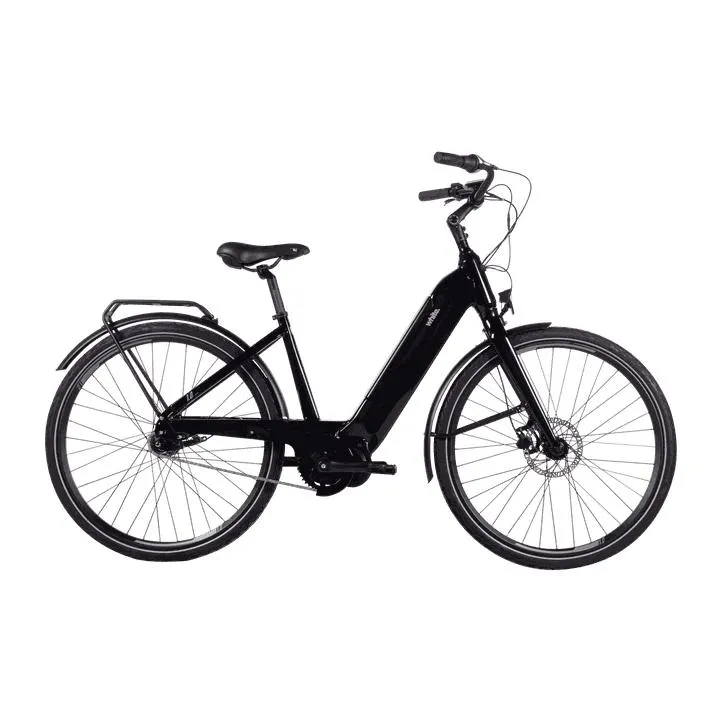 E-TREKKING 1.0 MONOTUBE 23, hybridisähköpyörä, unisex, Musta