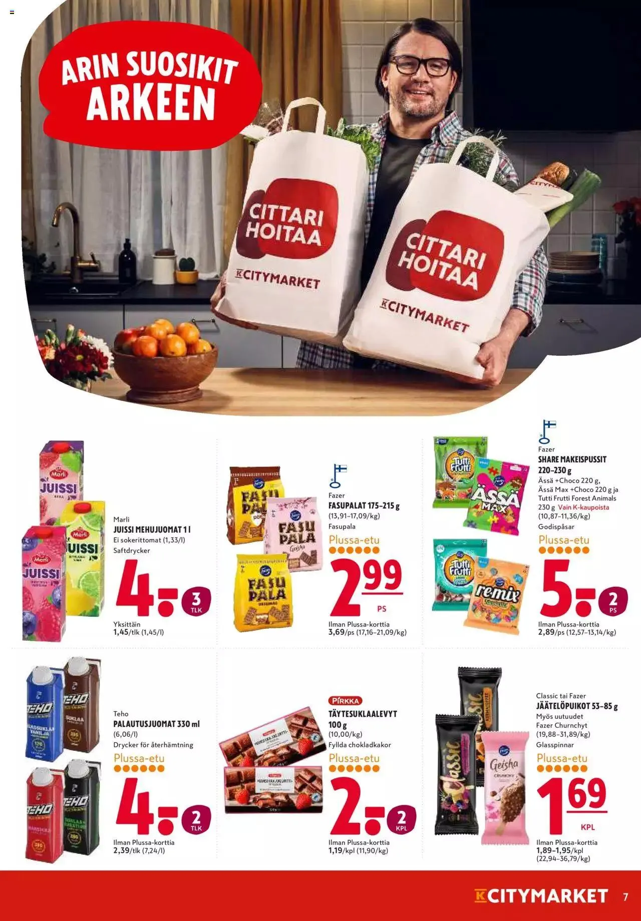 K-Citymarket - Tarjoukset voimassa alkaen 13. toukokuuta - 14. toukokuuta 2024 - Tarjouslehti sivu 7