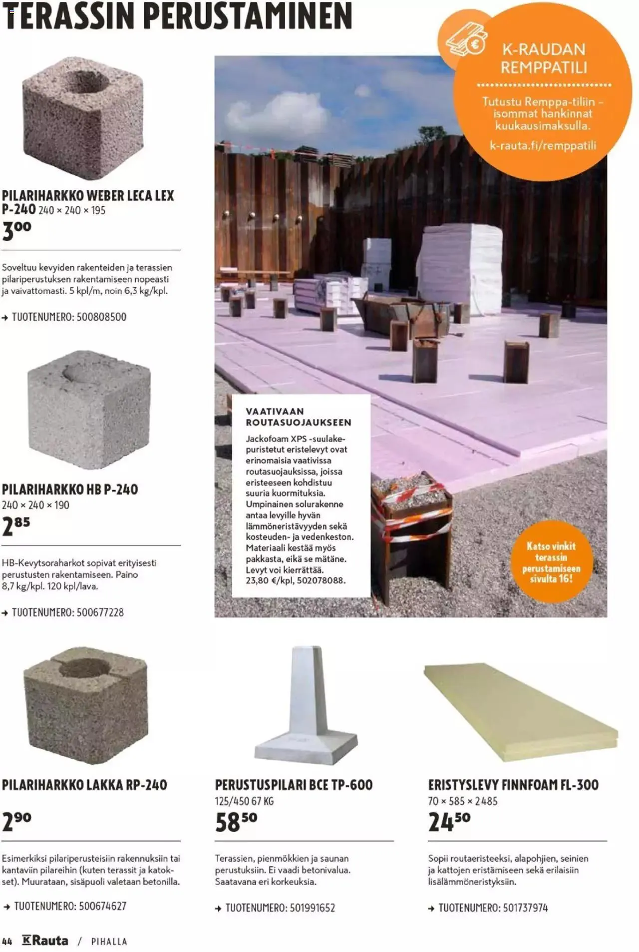 K-Rauta - Pihalla 2023 voimassa alkaen 27. maaliskuuta - 31. joulukuuta 2023 - Tarjouslehti sivu 44