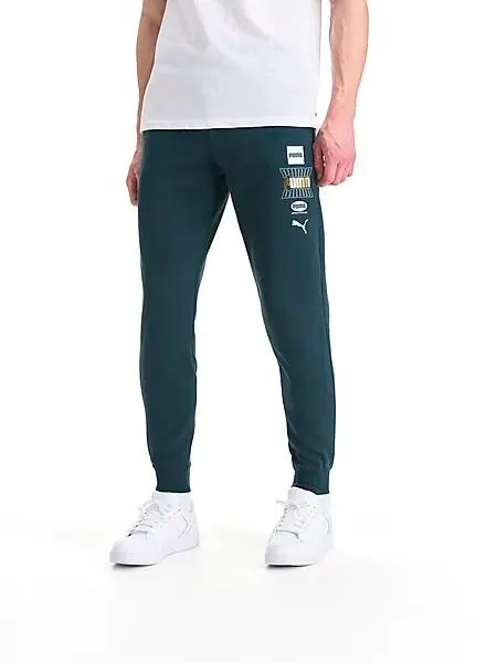ess logo lab holiday pants m