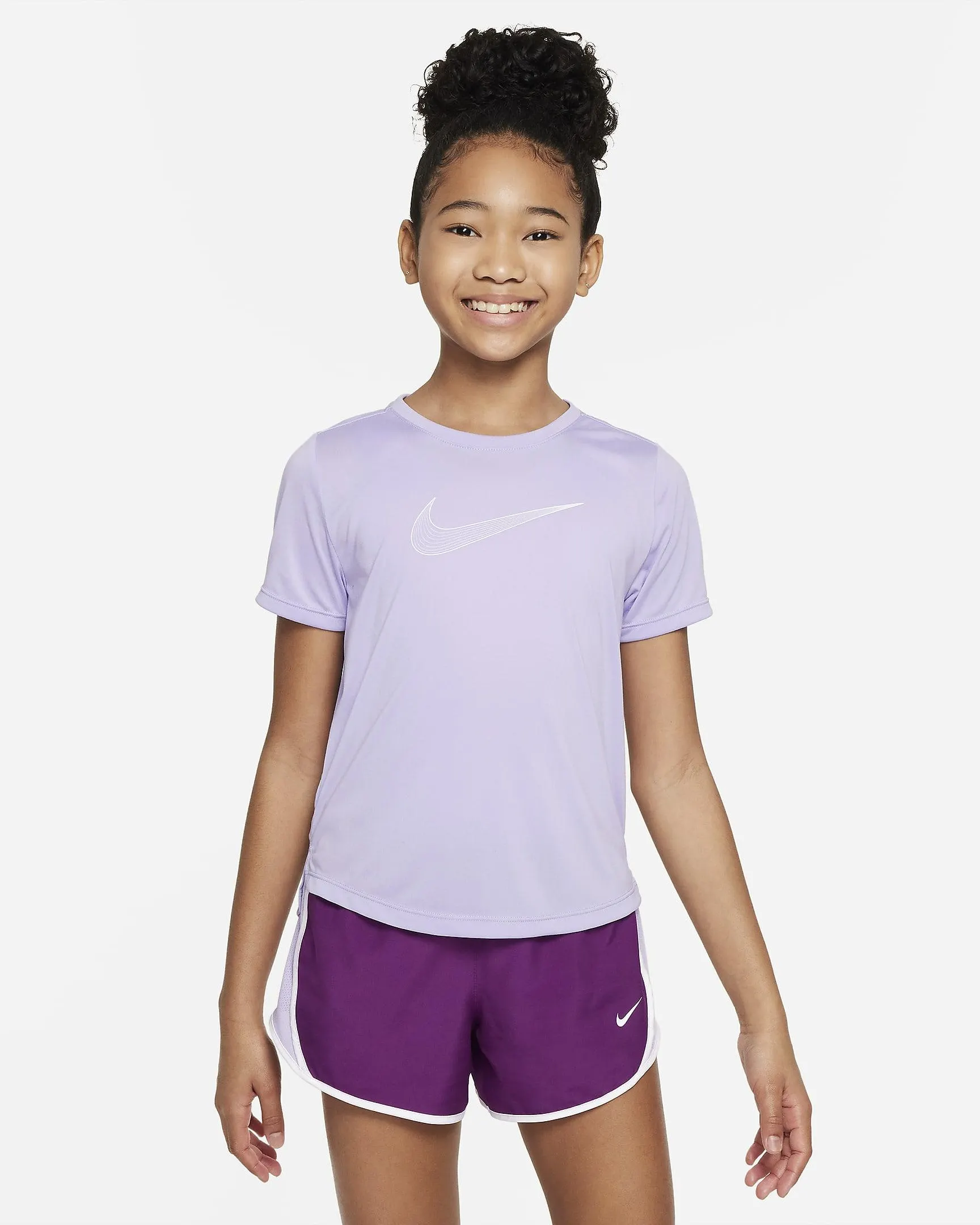 Older Kids' (Girls') Dri-FIT Short-Sleeve Training Top