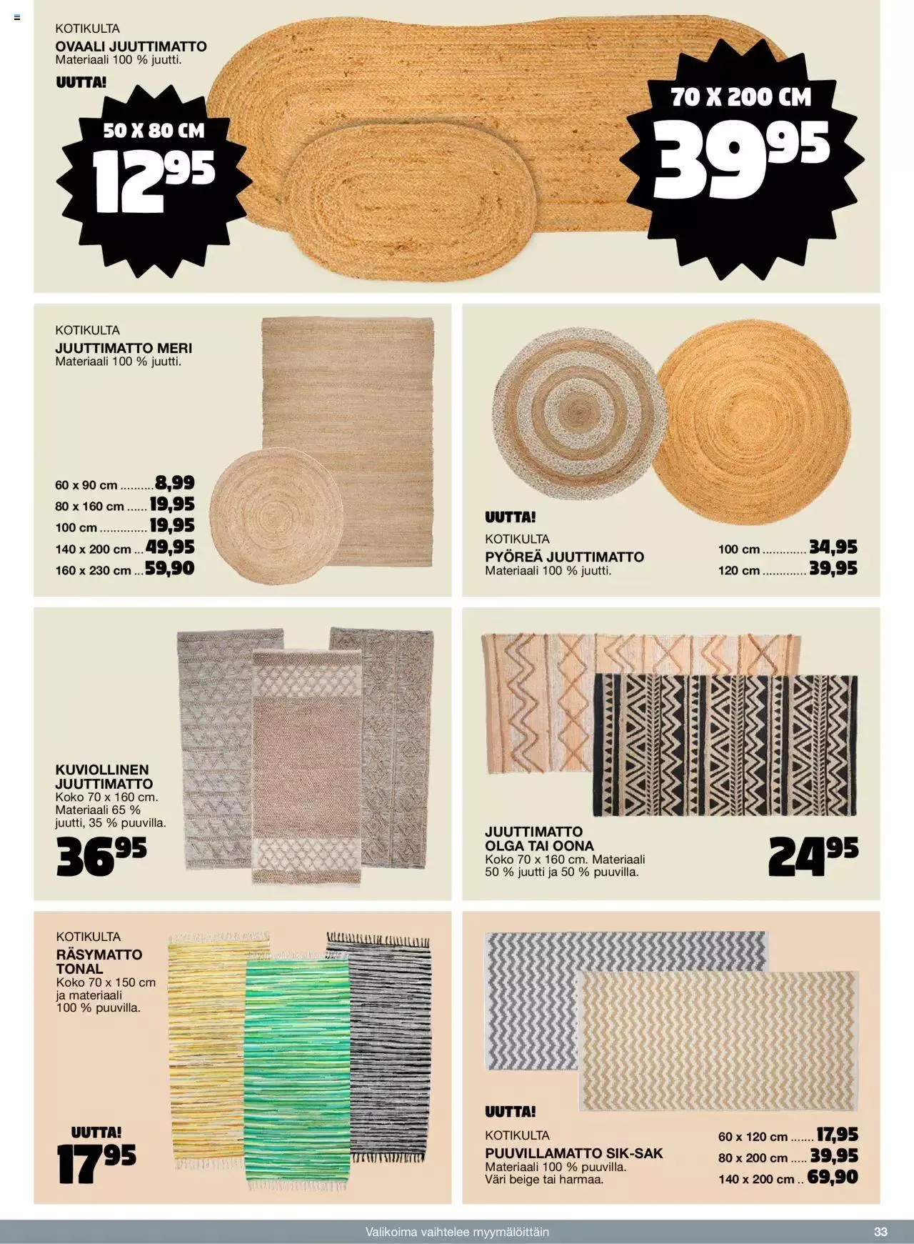 Tokmanni - Kesä 2023 voimassa alkaen 17. huhtikuuta - 31. joulukuuta 2023 - Tarjouslehti sivu 33