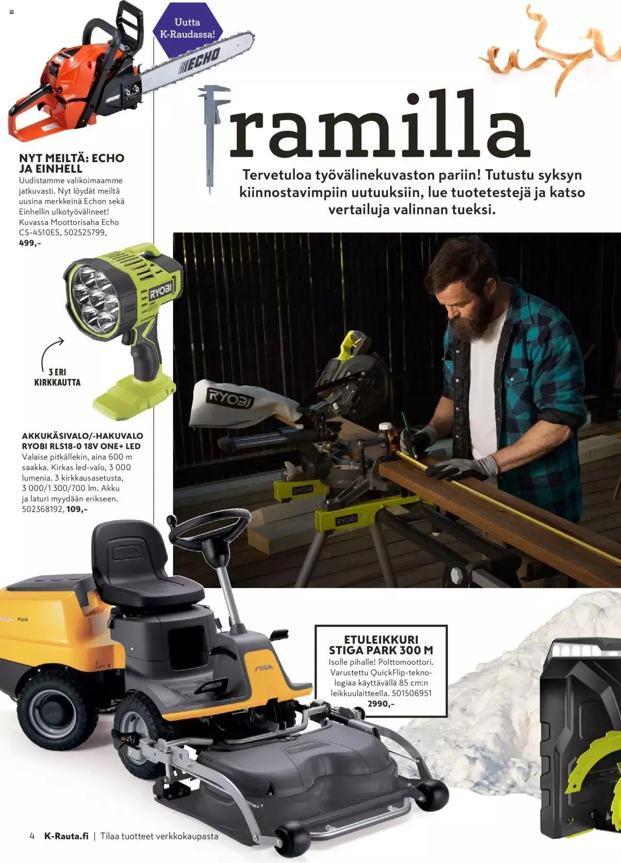 K-Rauta tarjoukset - Pakissa voimassa alkaen 1. elokuuta - 30. syyskuuta 2023 - Tarjouslehti sivu 4