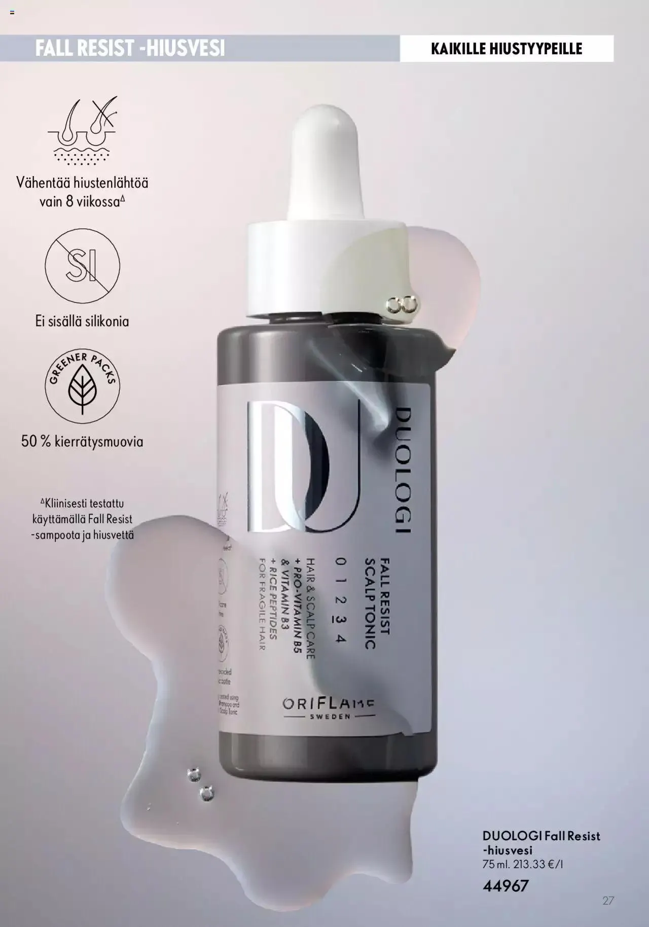 Oriflame Duologi voimassa alkaen 28. elokuuta - 31. joulukuuta 2023 - Tarjouslehti sivu 27