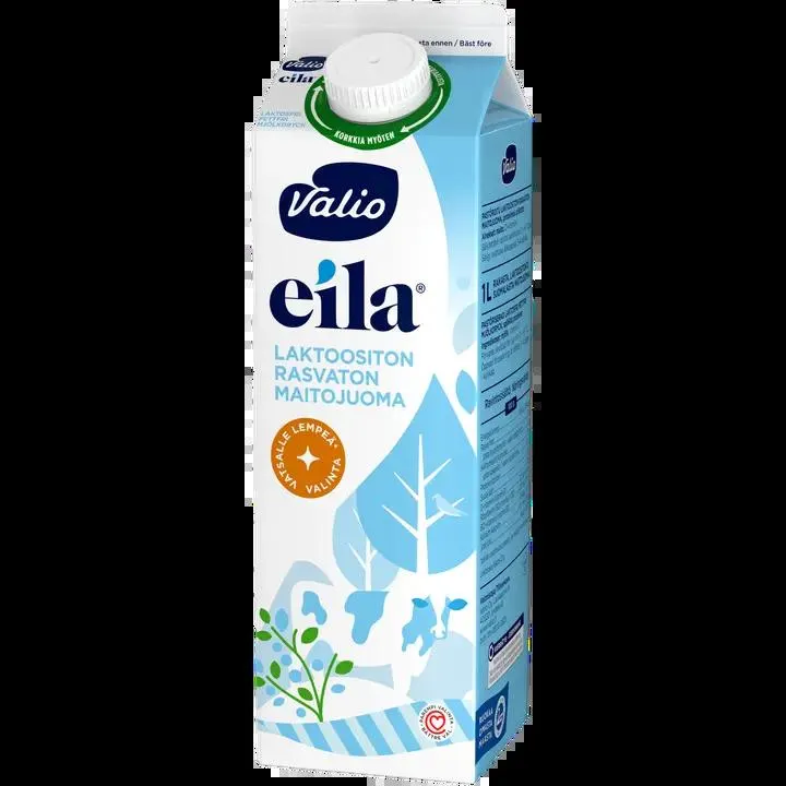 Valio Eila® rasvaton maitojuoma 1 l laktoositon