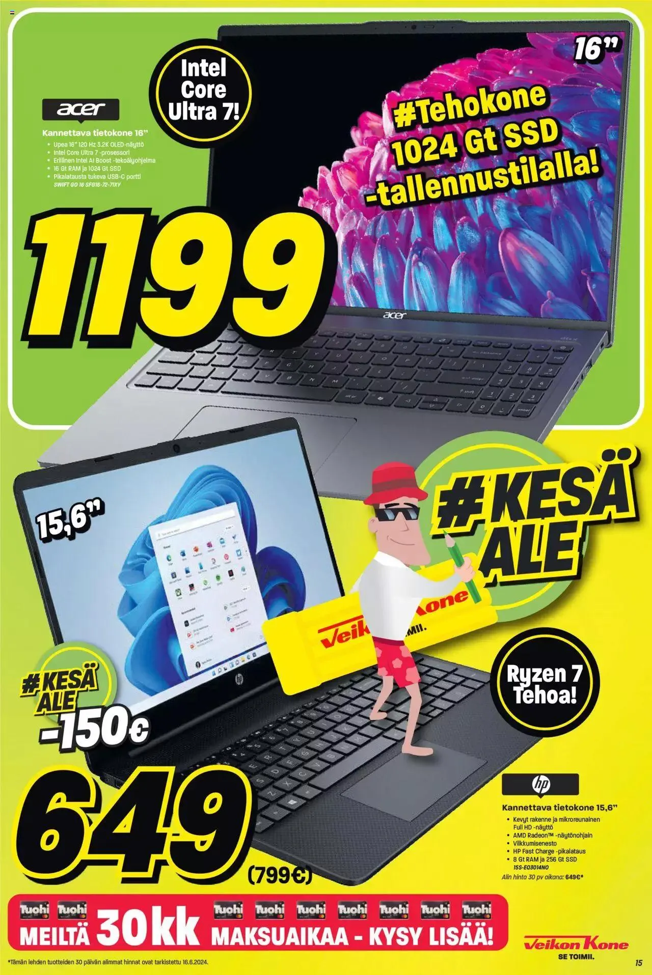 Veikon Kone tarjoukset voimassa alkaen 17. kesäkuuta - 23. kesäkuuta 2024 - Tarjouslehti sivu 15