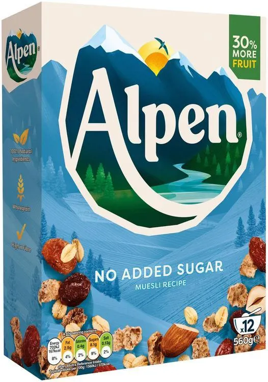 Alpen 560g makeuttamaton mysli