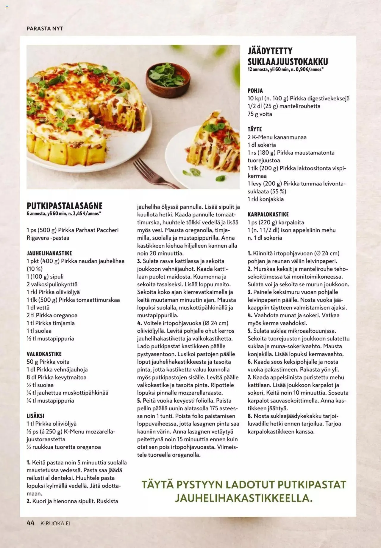 K-Citymarket - K-Ruoka voimassa alkaen 4. lokakuuta - 31. lokakuuta 2023 - Tarjouslehti sivu 44