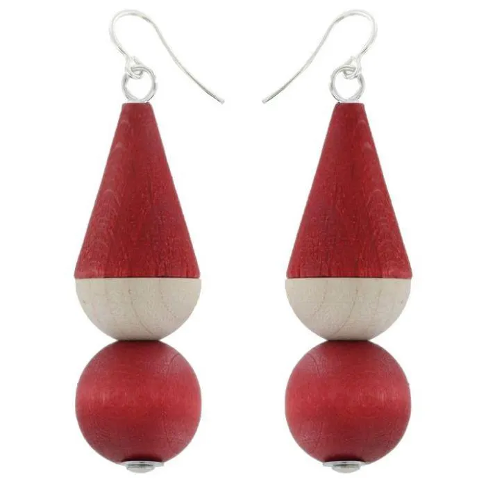 Korvatunturi-korvakorut punainen