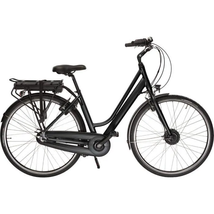 E52 E-City sähköpyörä 3 vaihdetta 28" musta, runkokoko 51 cm