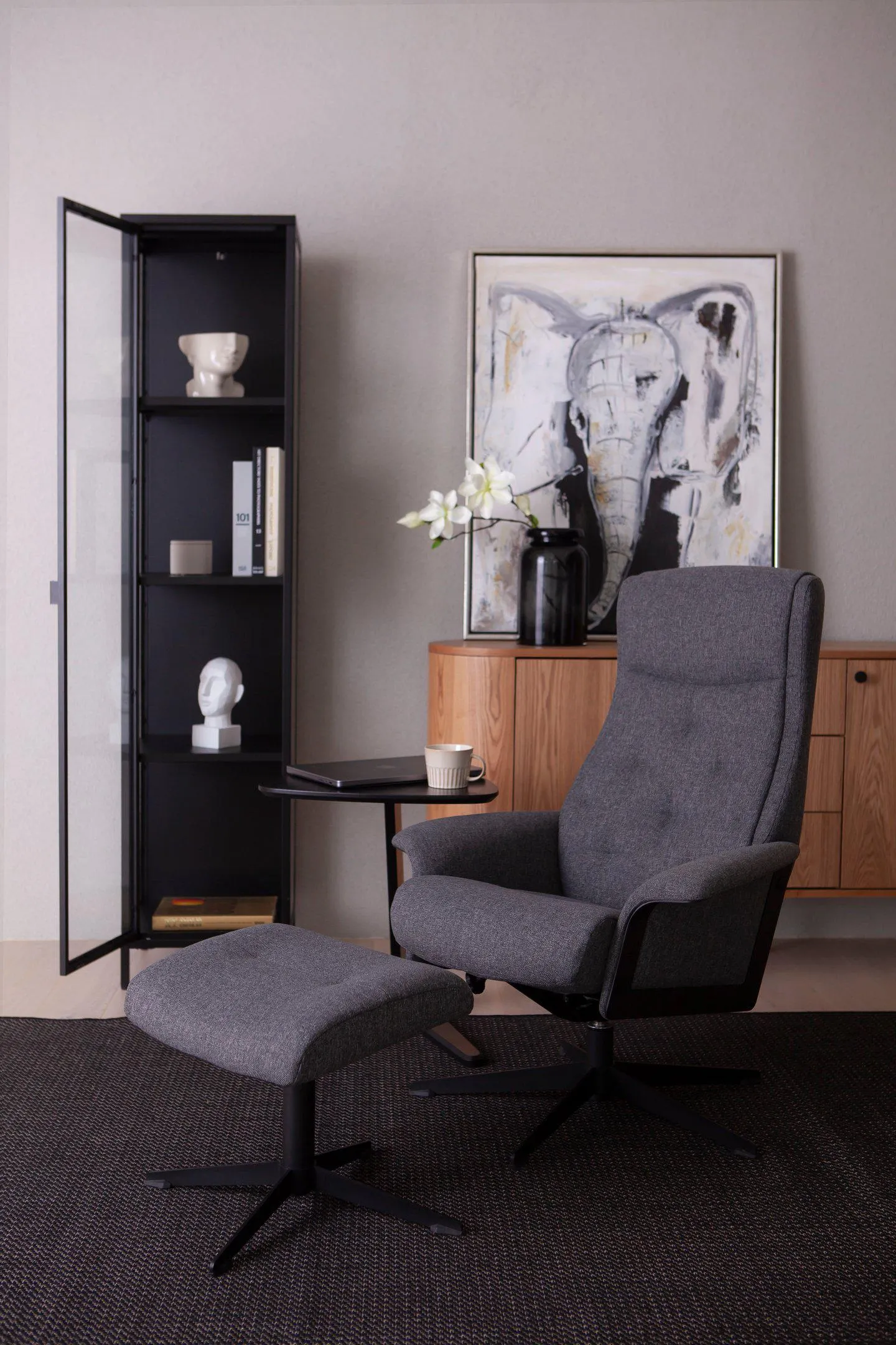 mekanismituoli + rahi antrasiitti Caprice-kangas