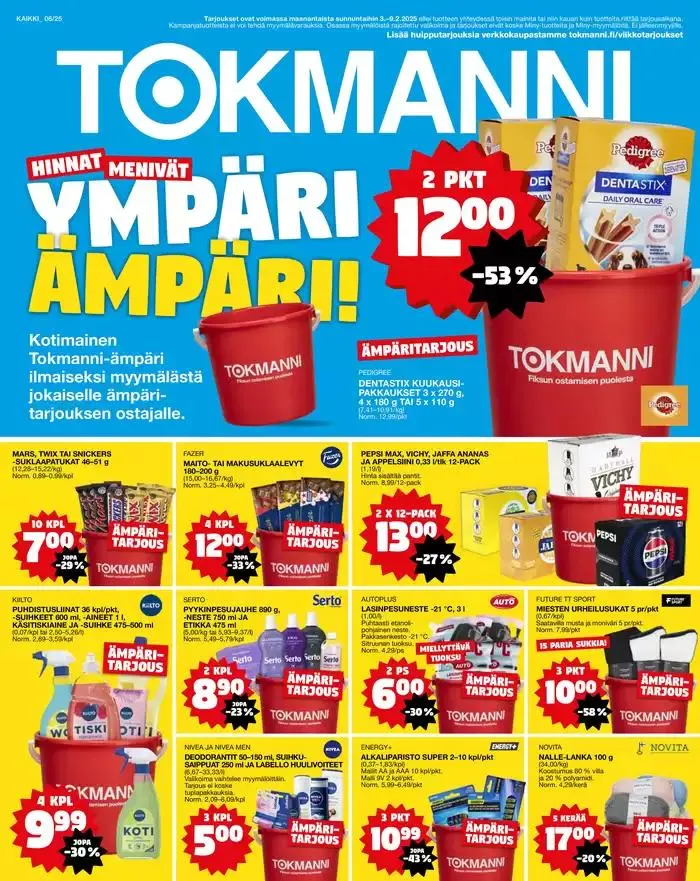 Tarjoussanomat voimassa alkaen 3. helmikuuta - 17. helmikuuta 2025 - Tarjouslehti sivu 1