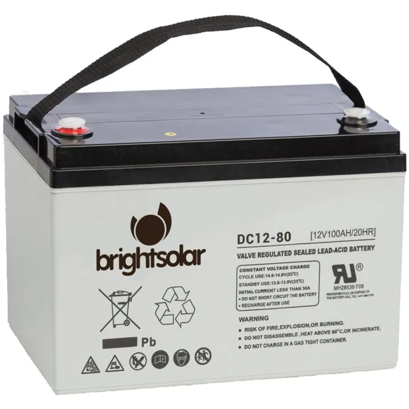AGM caravan akku BrightSolar DC12-80Ah huoltovapaa