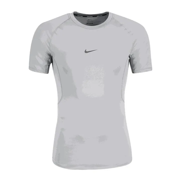 Nike Pro Dri-FIT Tight Top Short Sleeve, miesten t-paita, Harmaa