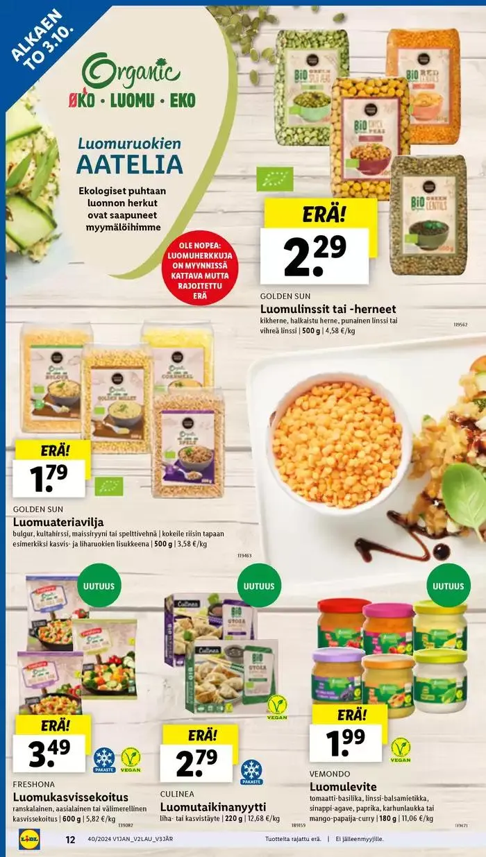Uusia tarjouksia löydettäväksi voimassa alkaen 30. syyskuuta - 9. lokakuuta 2024 - Tarjouslehti sivu 12