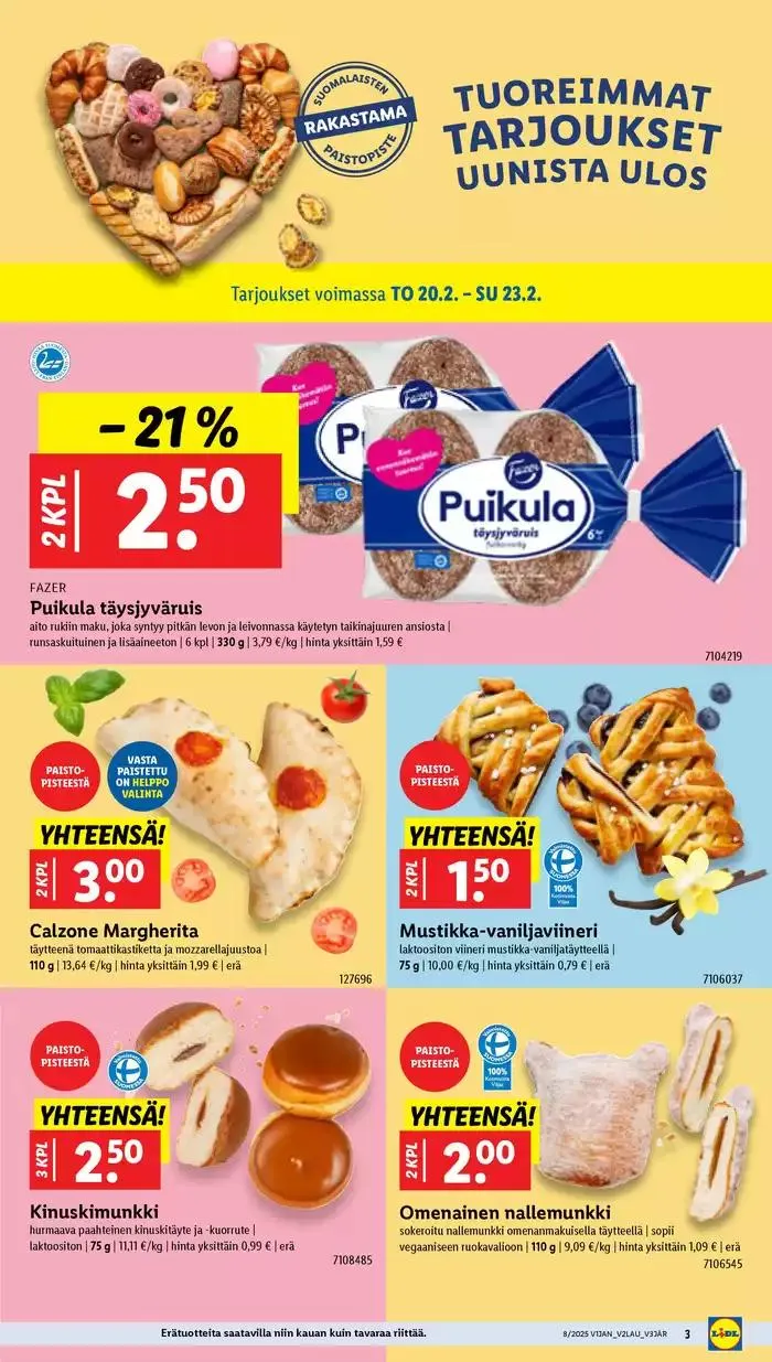 Huippudiilit ja alennukset voimassa alkaen 17. helmikuuta - 26. helmikuuta 2025 - Tarjouslehti sivu 3