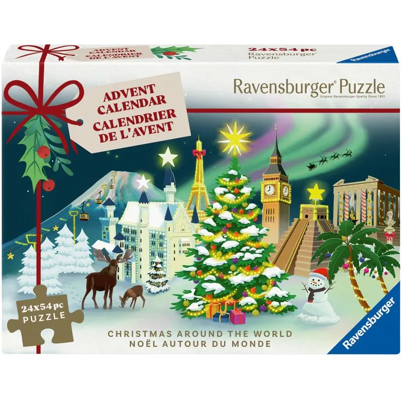 Palapeli joulukalenteri Ravensburger 24 x 54 palaa