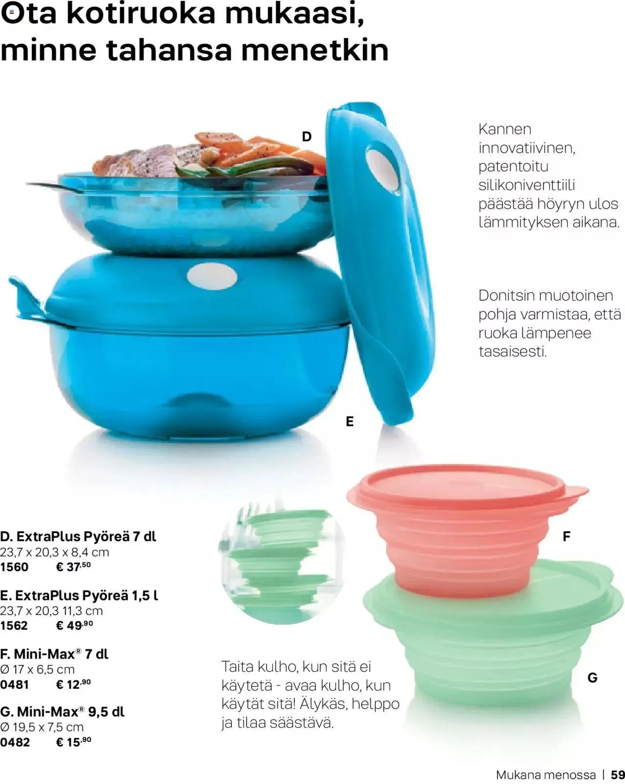 Tupperware tarjoukset Syksy / Talvi 2023-24 voimassa alkaen 29. syyskuuta - 31. joulukuuta 2023 - Tarjouslehti sivu 59