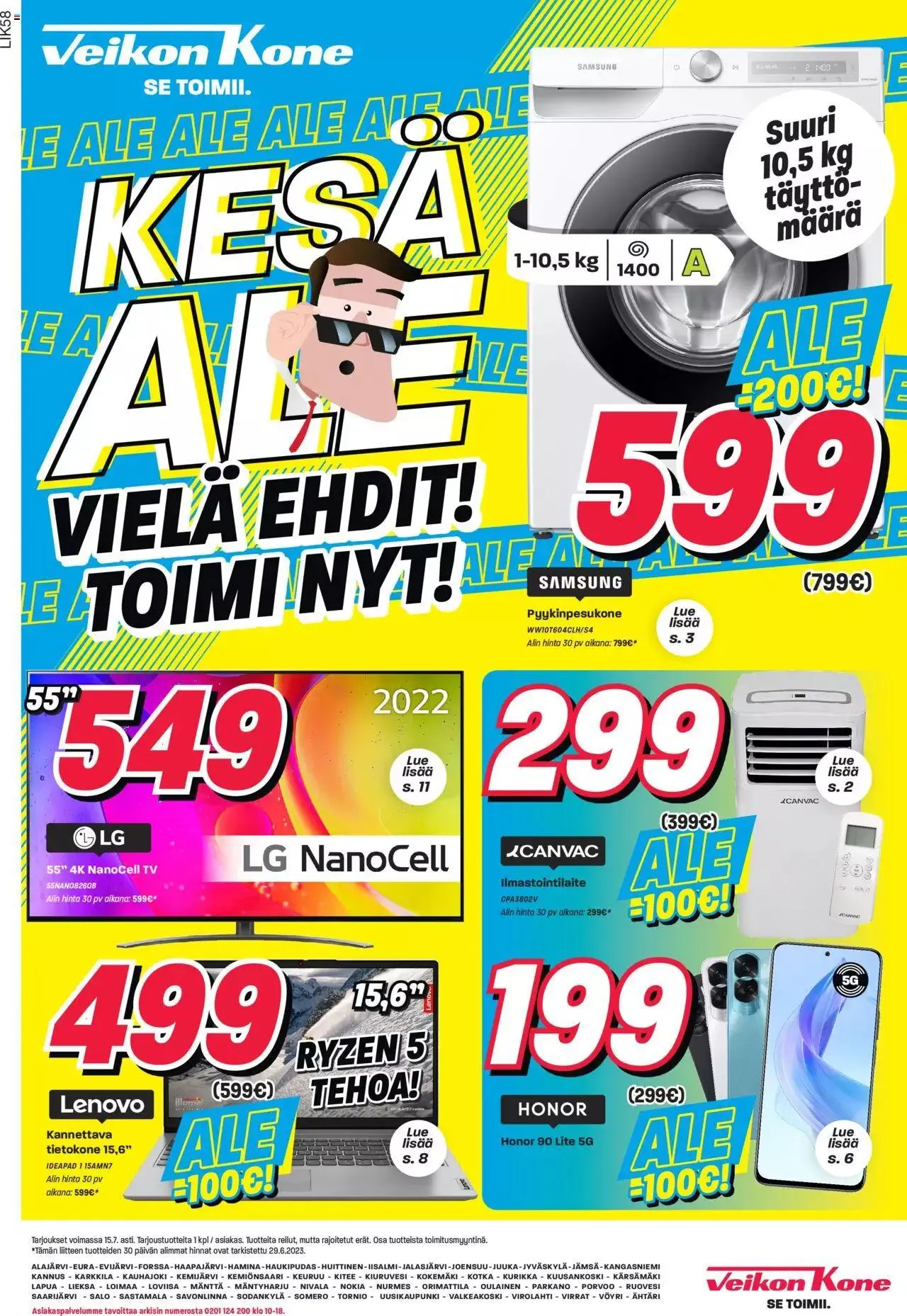 Veikon Kone tarjoukset voimassa alkaen 10. heinäkuuta - 31. joulukuuta 2023 - Tarjouslehti sivu 1