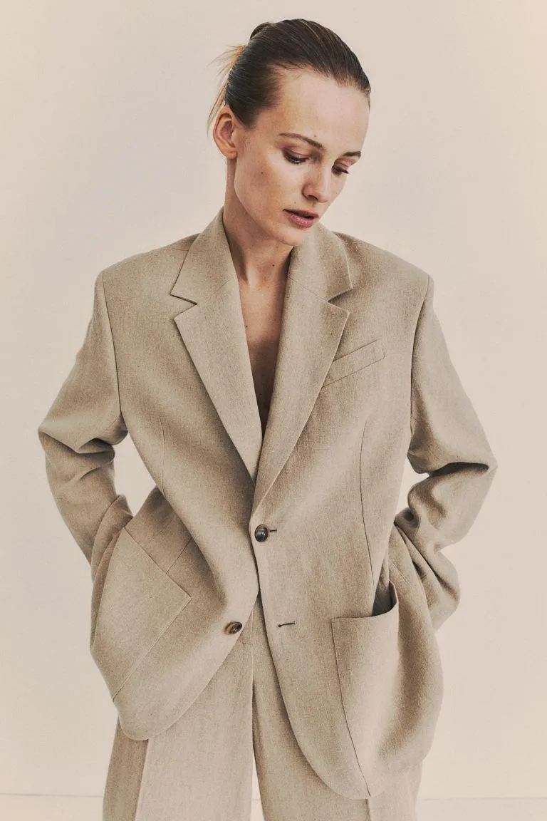 Pellavasekoitteinen bleiseri