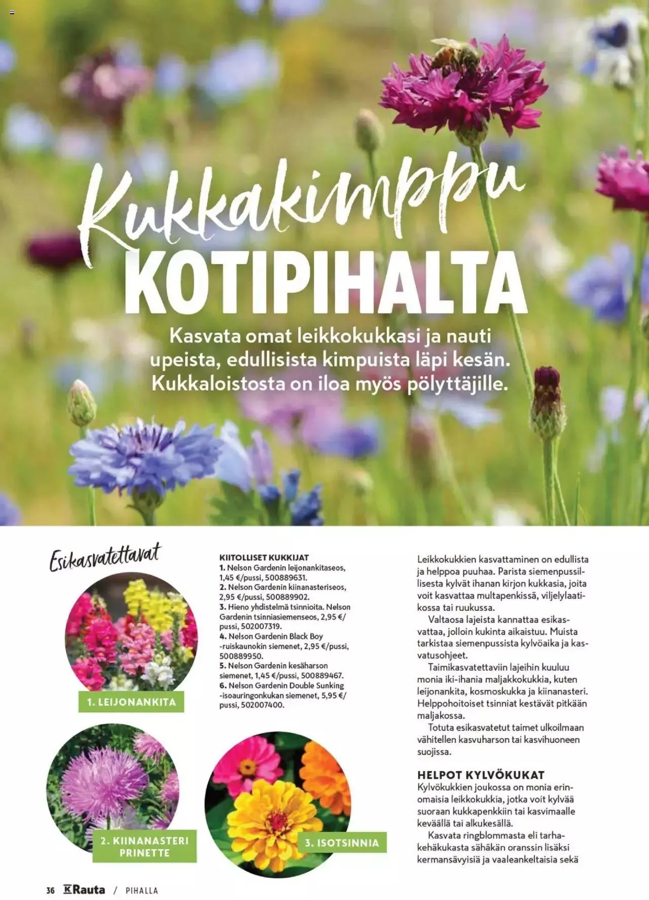 K-Rauta - Pihalla 2023 voimassa alkaen 27. maaliskuuta - 31. joulukuuta 2023 - Tarjouslehti sivu 36