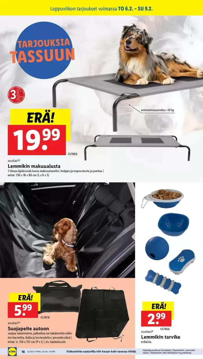 Lidl tarjoukset voimassa alkaen 3. helmikuuta - 12. helmikuuta 2025 - Tarjouslehti sivu 16