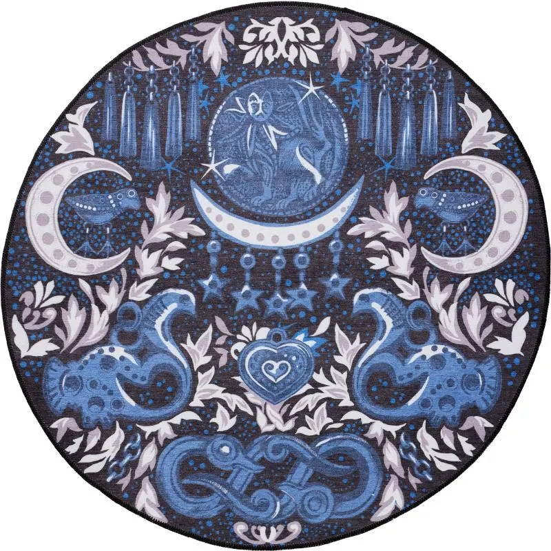 Matto Vallila 110 cm Kuulintu sininen