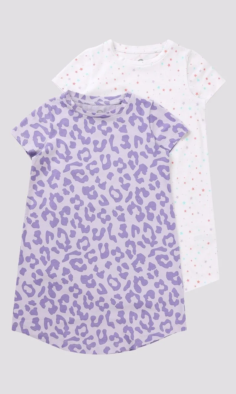 2-pack yöpaita puuvillaa