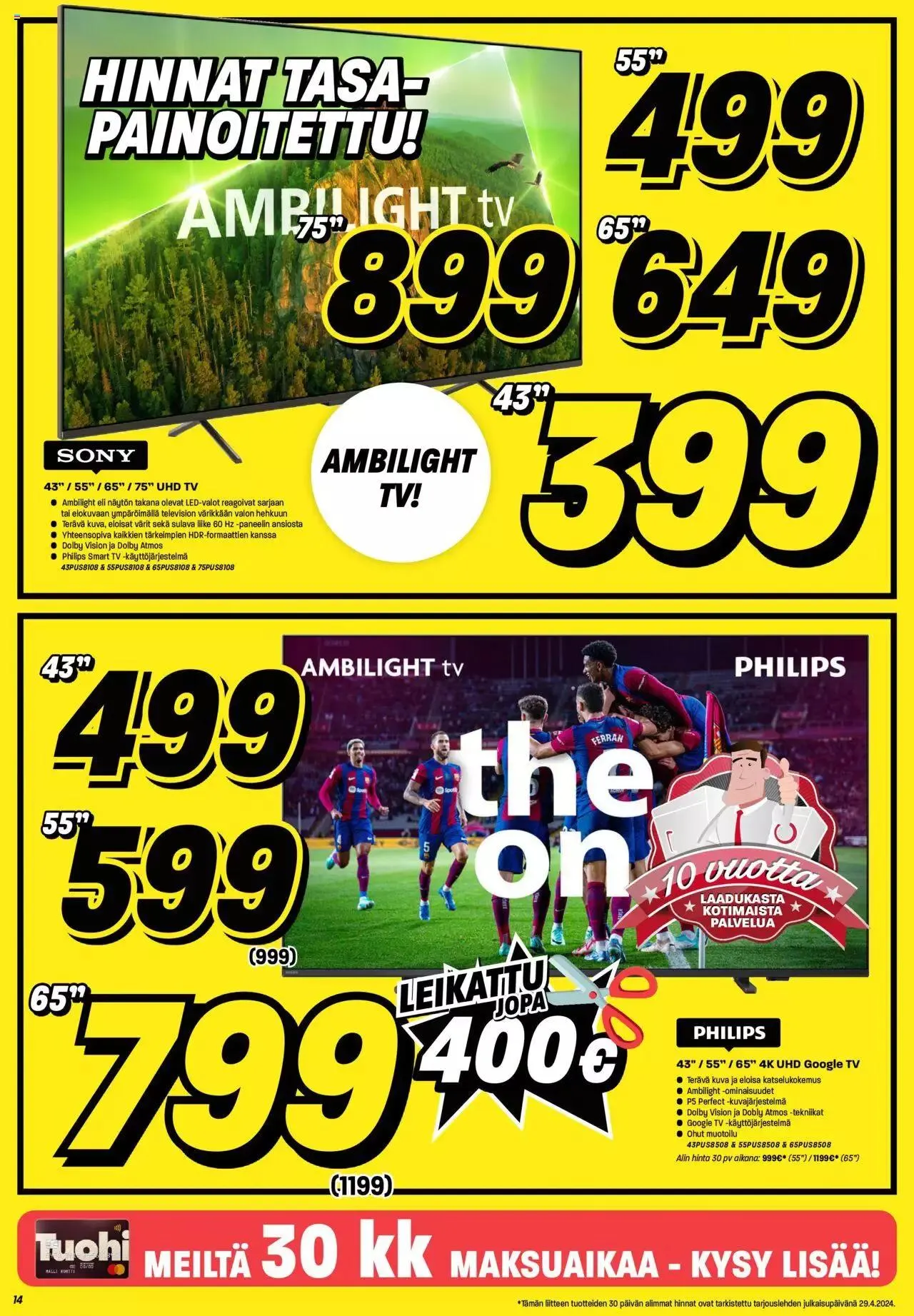 Veikon Kone tarjoukset voimassa alkaen 29. huhtikuuta - 5. toukokuuta 2024 - Tarjouslehti sivu 14