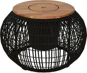 Enne Siena -pieni puutarhapöytä, musta