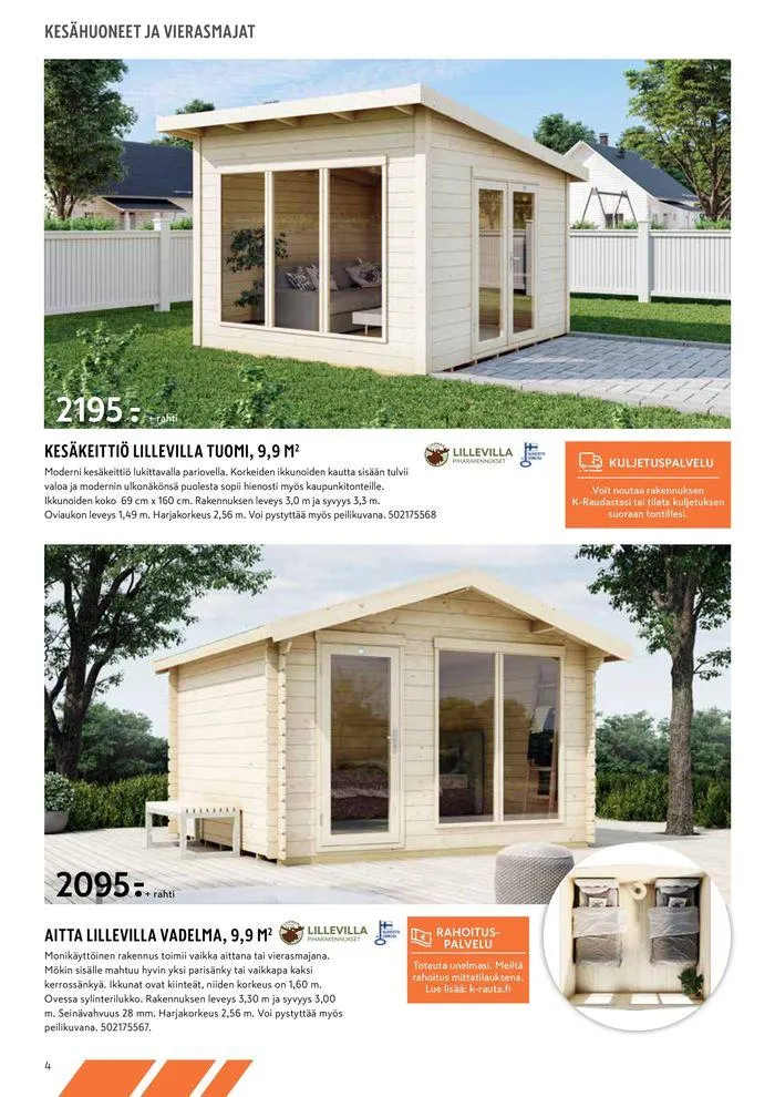 Piharakennusesite 2024 voimassa alkaen 11. huhtikuuta - 31. joulukuuta 2024 - Tarjouslehti sivu 4