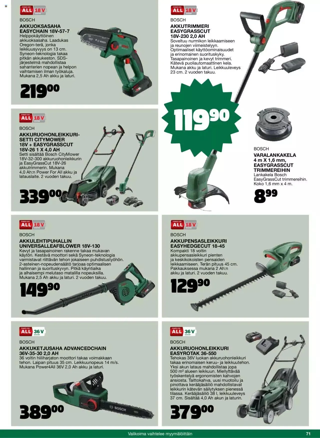 Tokmanni - Kesä 2024 voimassa alkaen 1. huhtikuuta - 31. joulukuuta 2024 - Tarjouslehti sivu 71