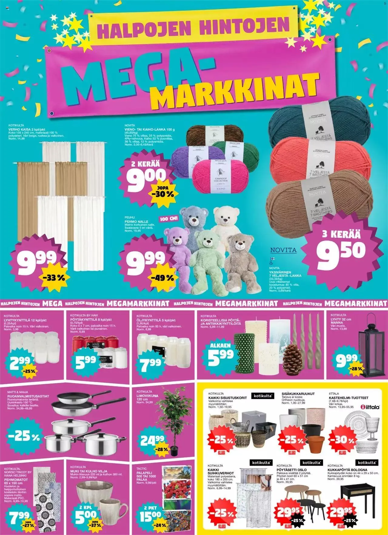 Tokmanni tarjoukset voimassa alkaen 25. syyskuuta - 1. lokakuuta 2023 - Tarjouslehti sivu 5
