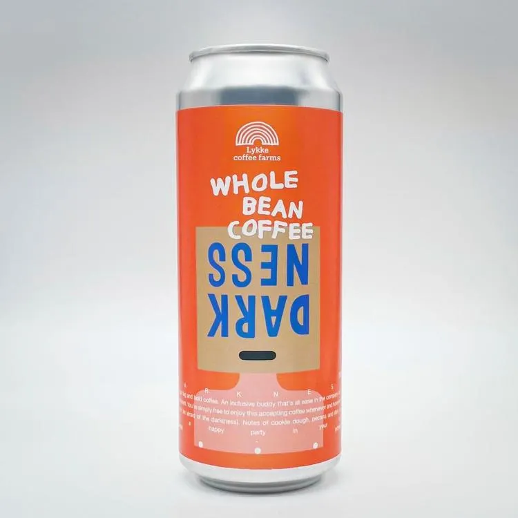 Lykke Darkness in a Can, tummapaahtoinen kahvipapu, 200g