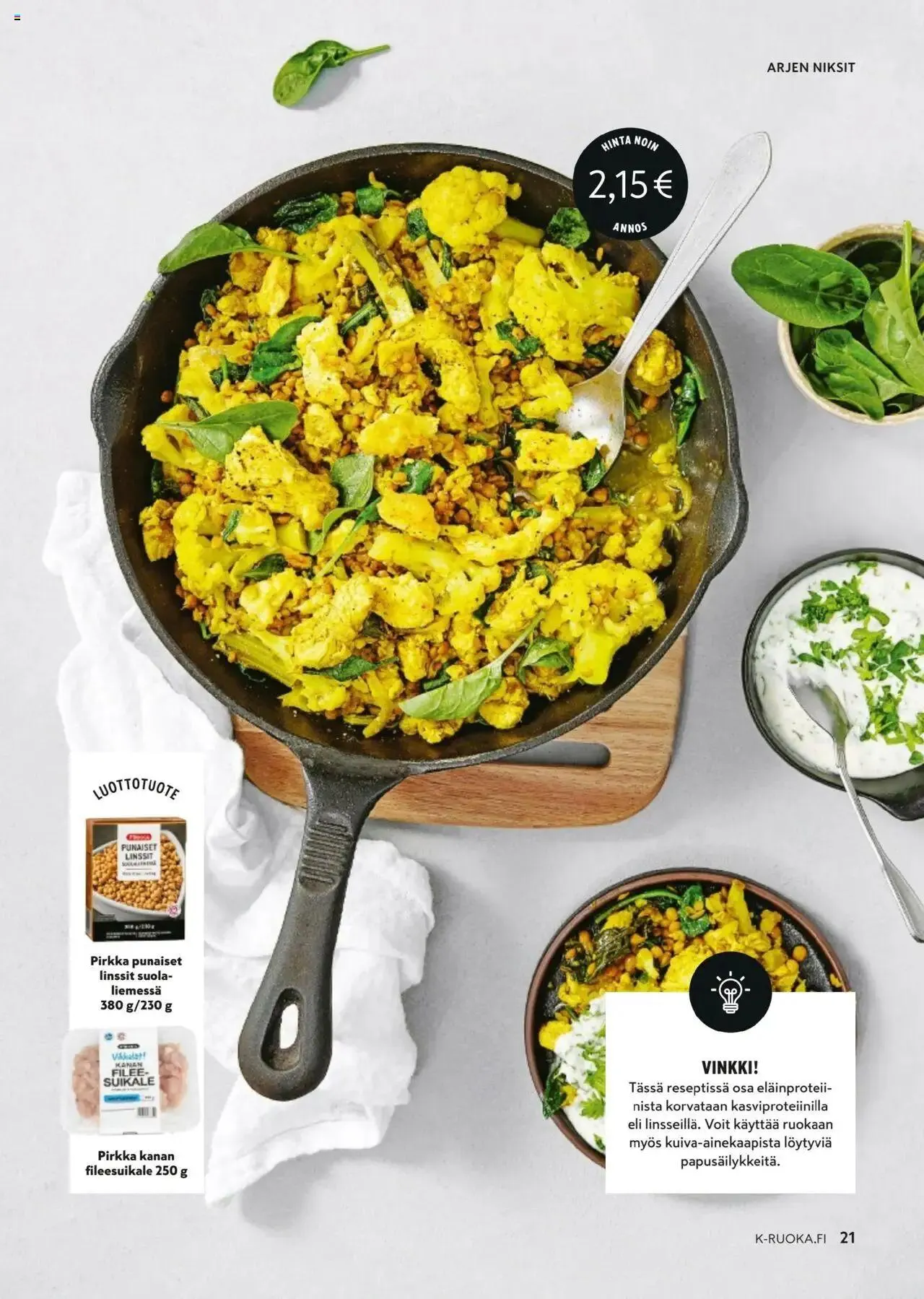 K-Market - K-Ruoka voimassa alkaen 25. syyskuuta - 26. marraskuuta 2024 - Tarjouslehti sivu 21