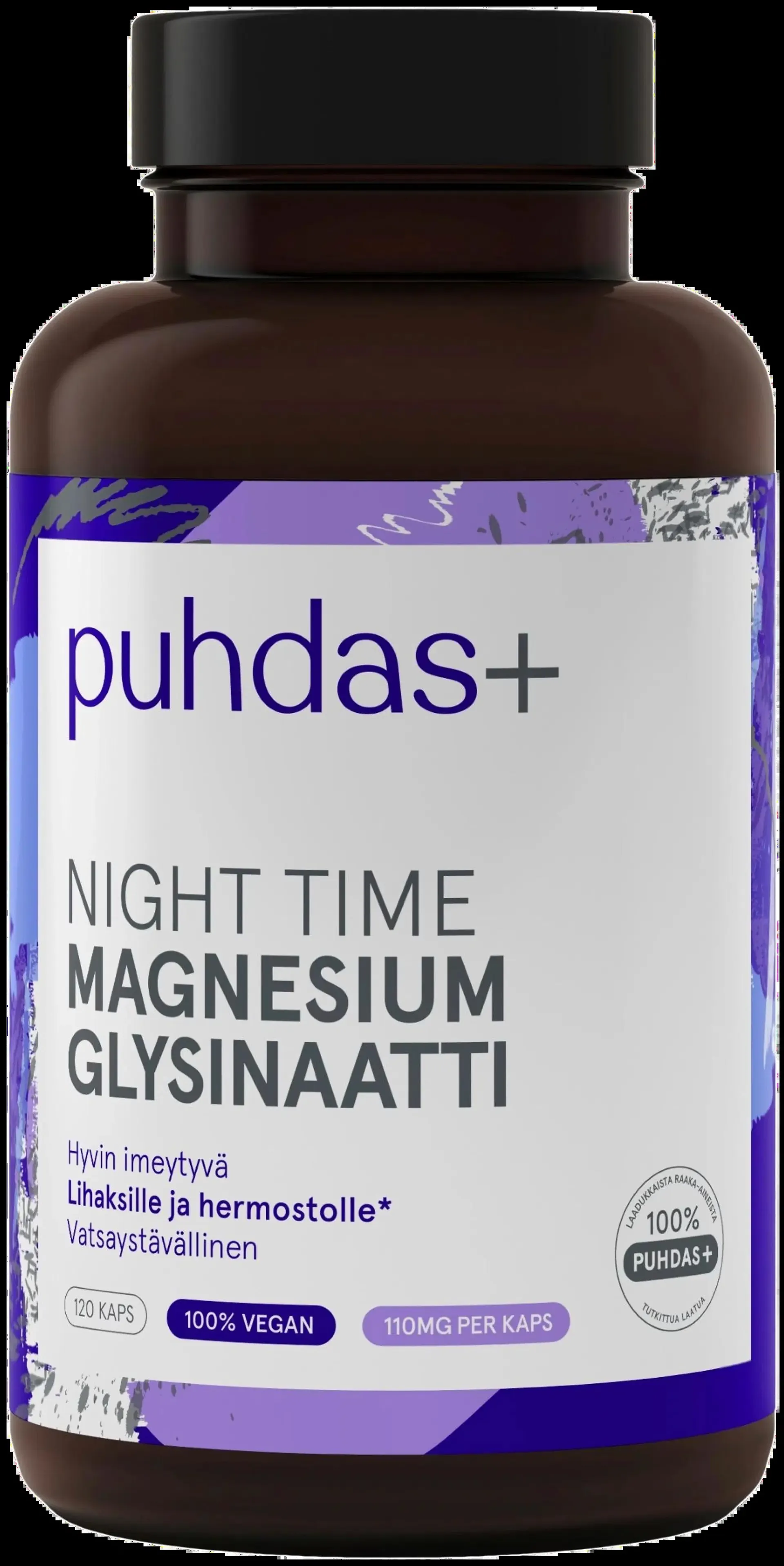 Puhdas+ Night time magnesium120 kaps