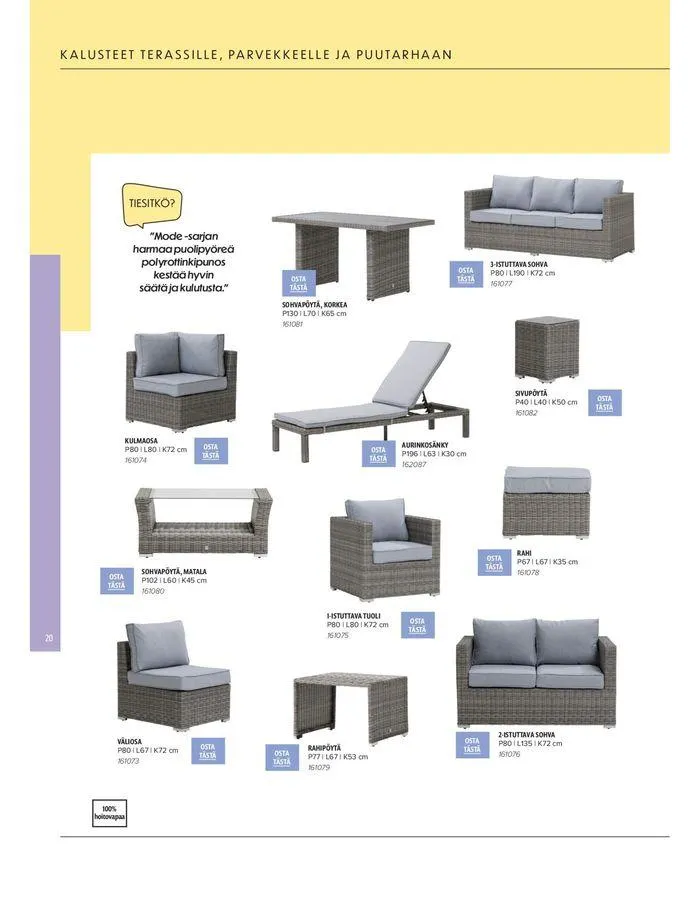 Kesa 2024 voimassa alkaen 20. maaliskuuta - 31. elokuuta 2024 - Tarjouslehti sivu 20