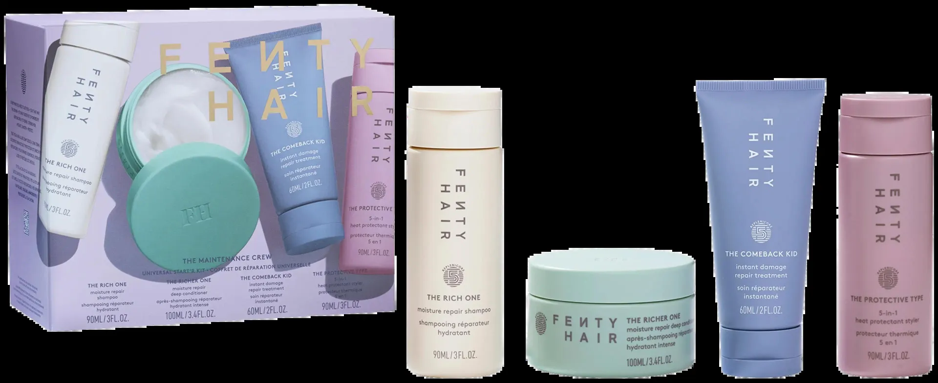 Fenty Hair Maintenance Crew Core Kit -pakkaus