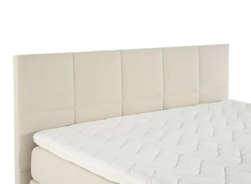 VISCOLUX-sängynpääty L 170 cm, ruutu-tikkaus., luonnonvalkoinen