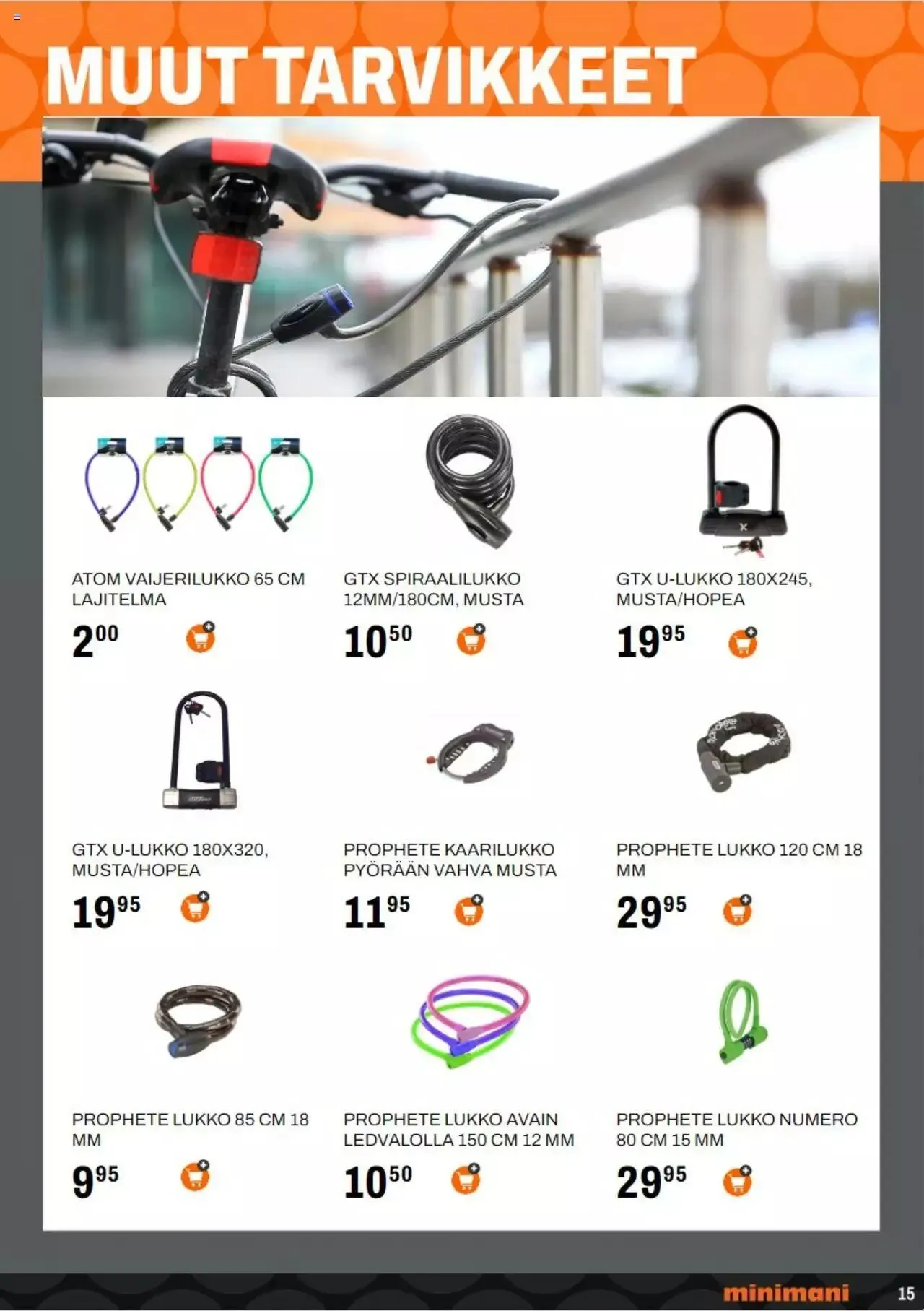 Minimani - Pyöräilykuvasto voimassa alkaen 28. elokuuta - 31. joulukuuta 2023 - Tarjouslehti sivu 15