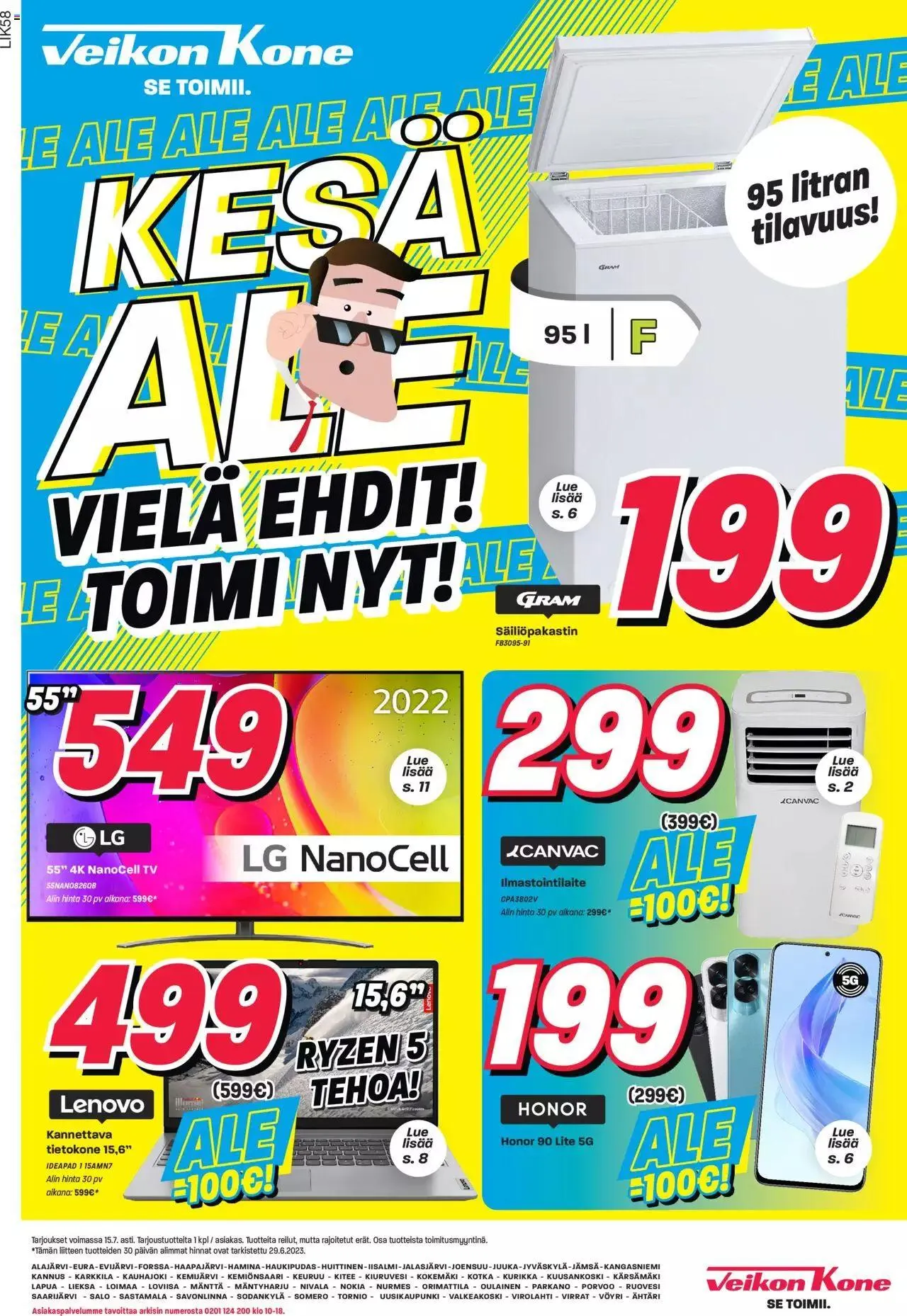 Veikon Kone tarjoukset voimassa alkaen 15. heinäkuuta - 31. joulukuuta 2023 - Tarjouslehti sivu 1