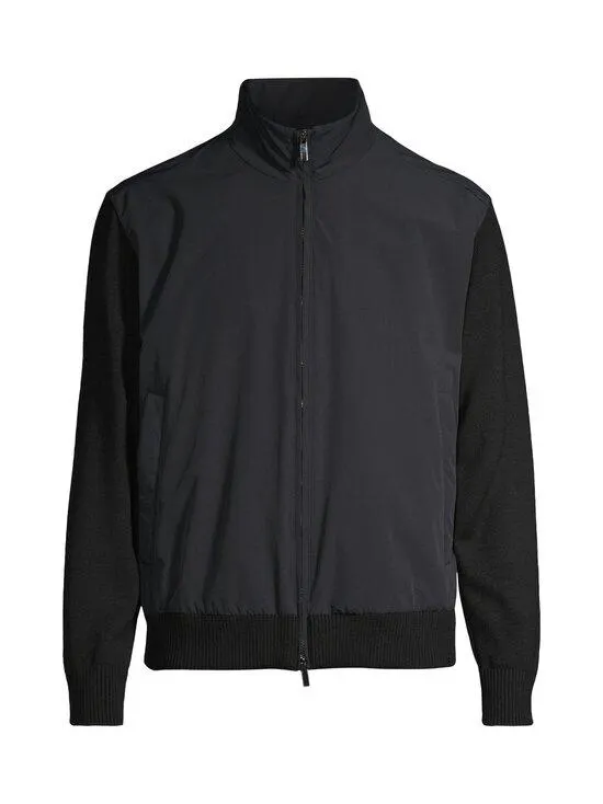 Men'S Knitted Wool Zipped -takki