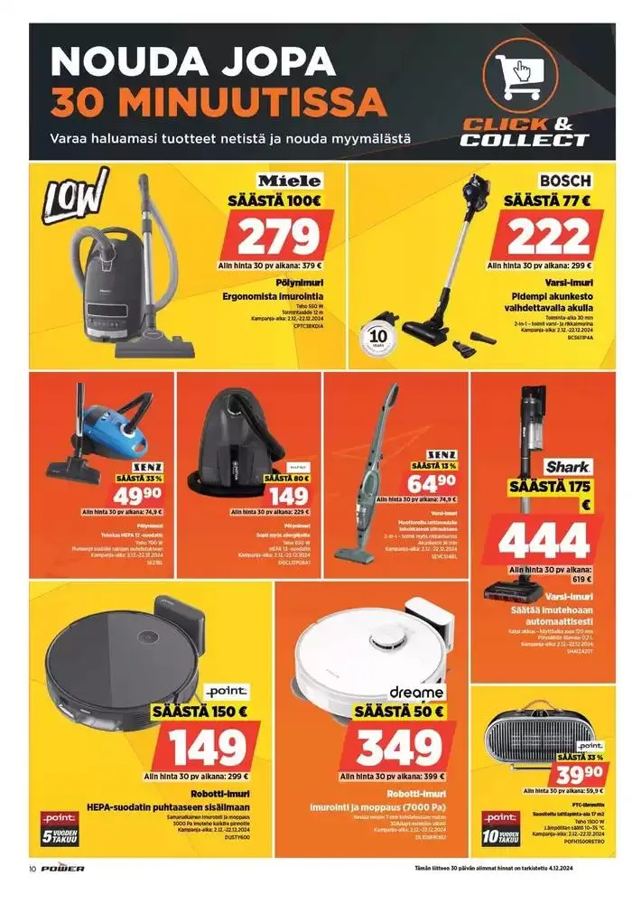 Power tarjoukset voimassa alkaen 16. joulukuuta - 5. tammikuuta 2025 - Tarjouslehti sivu 10